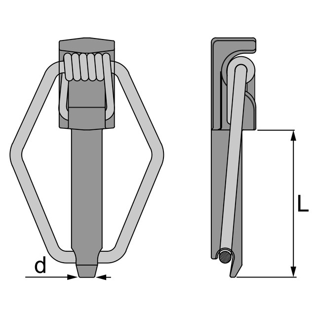 Goupille Clips de Securite 10,5 MM avec Bouclier référence fournisseur 31135280